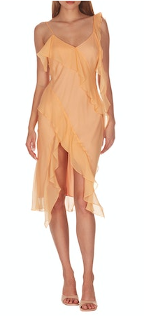 Mango Casilda Dress in Silk Chiffon
