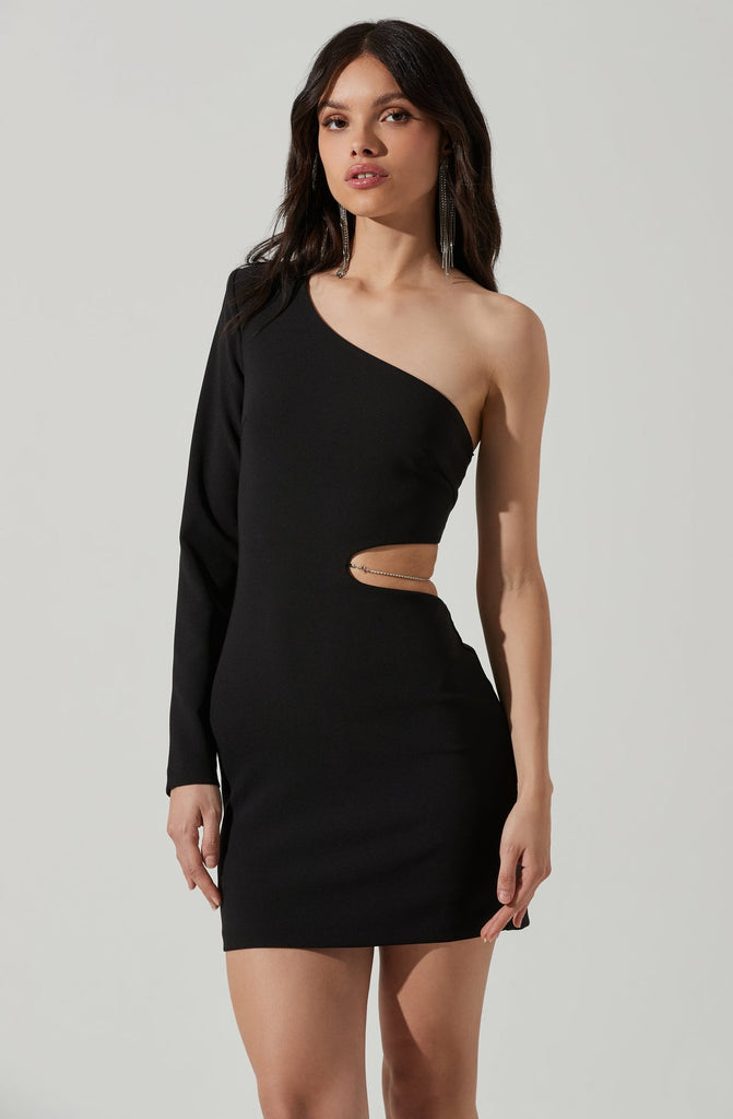 Black Lavinia Dress on Model