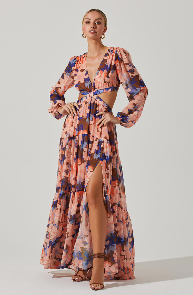 Lively Floral Maxi Dress