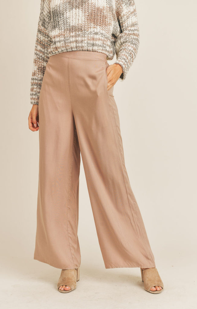Neverland Taupe Wide Pants