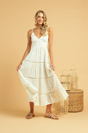 Marguerite Maxi Dress White
