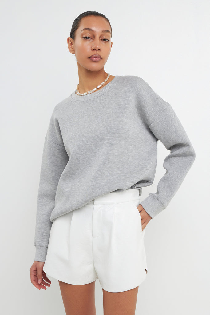 Light Heather Grey Loungewear Sweatshirt