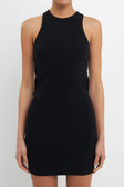 Black Mini Rib Dress