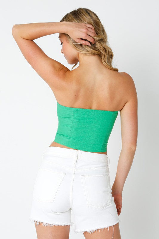 Back View - Green Alder Corset