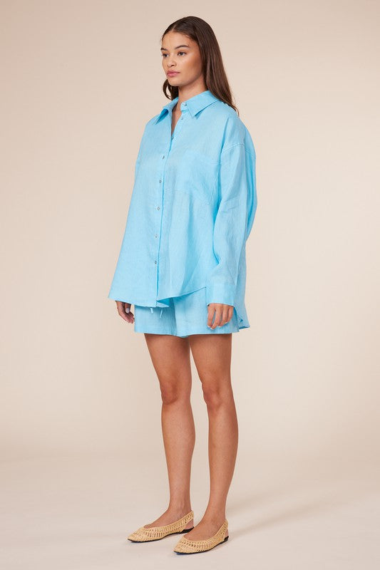 Blue Toni Button Down Shirt