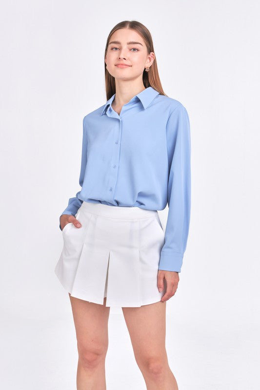 Blue Classic Dress Shirt