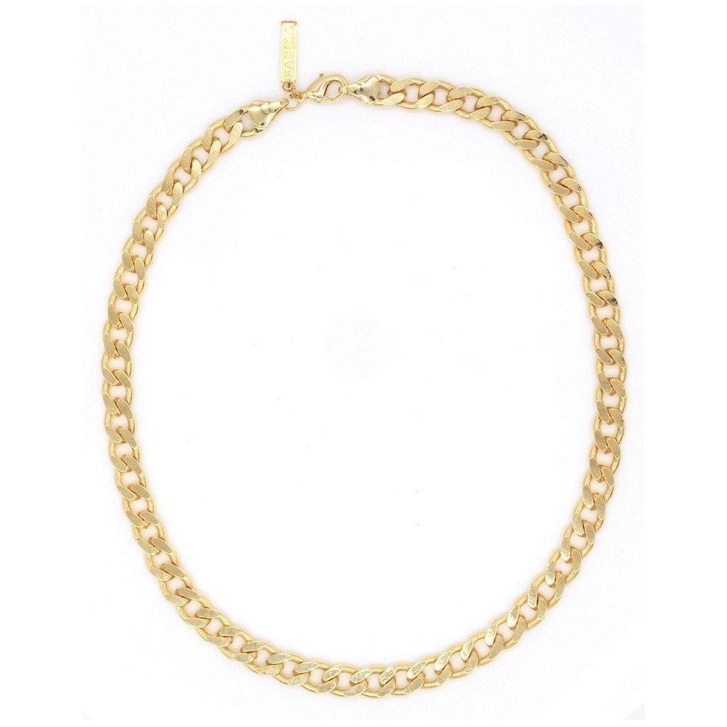 Leila Cuban Link Choker Gold