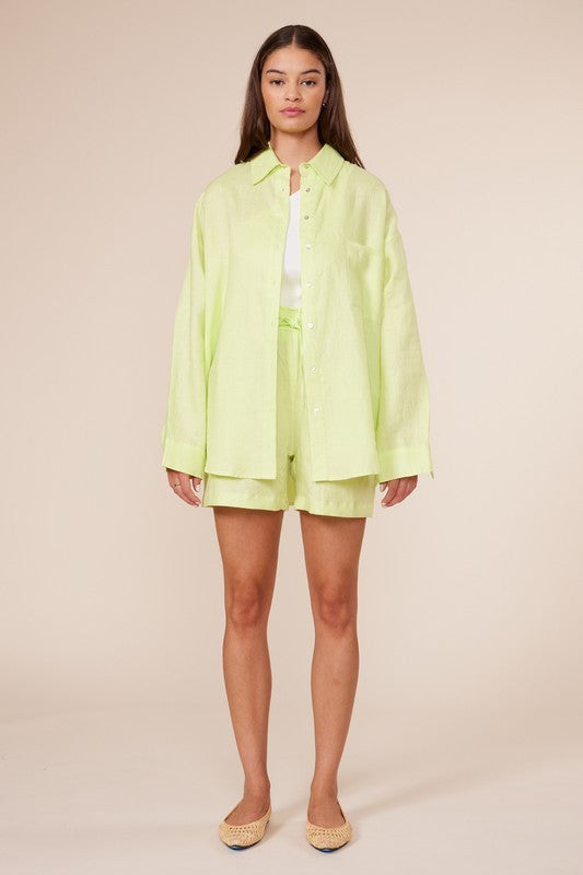 Lime Kelia Short with Shirt