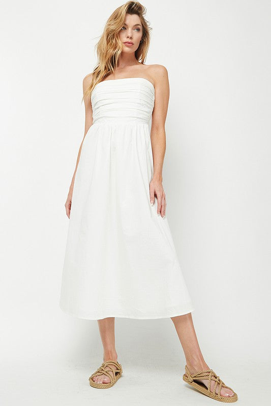 White Tube Maxi Dress
