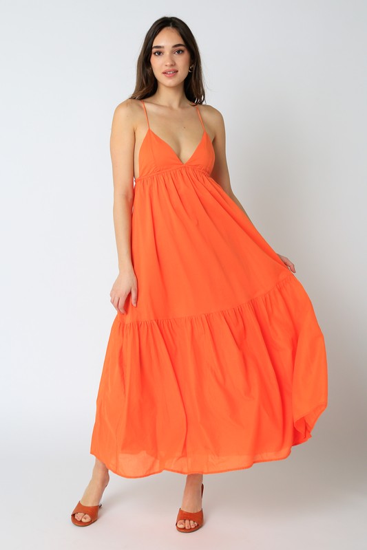 Dafnie Maxi Dress Orange