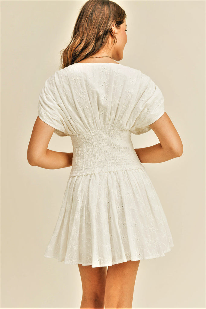 Back View - White Hannah Dress