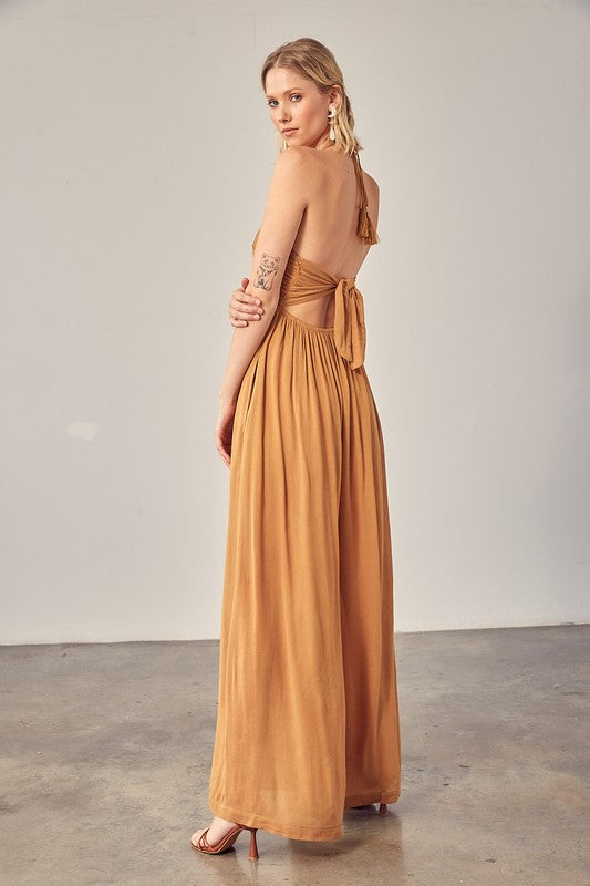 Halter Dress - back with tie closure