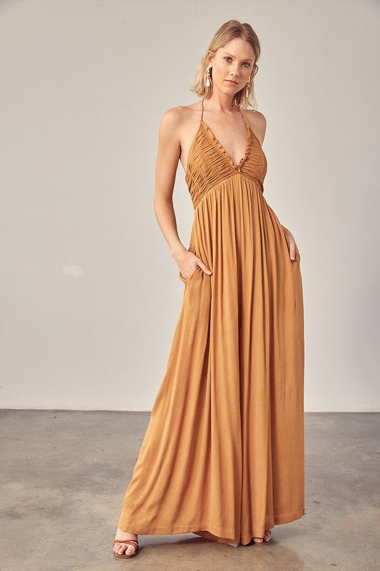 Halter dress front