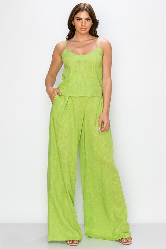 Lime Cali Cami with Pants