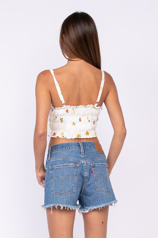 Back View - Joy Floral Top