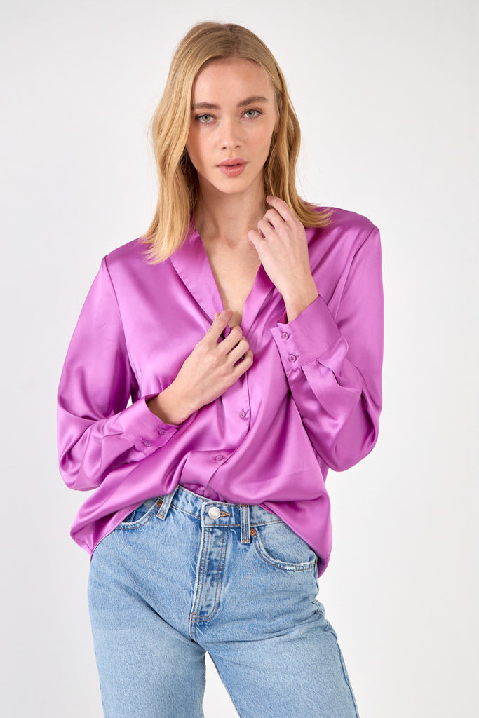 Classic Satin Over Shirt