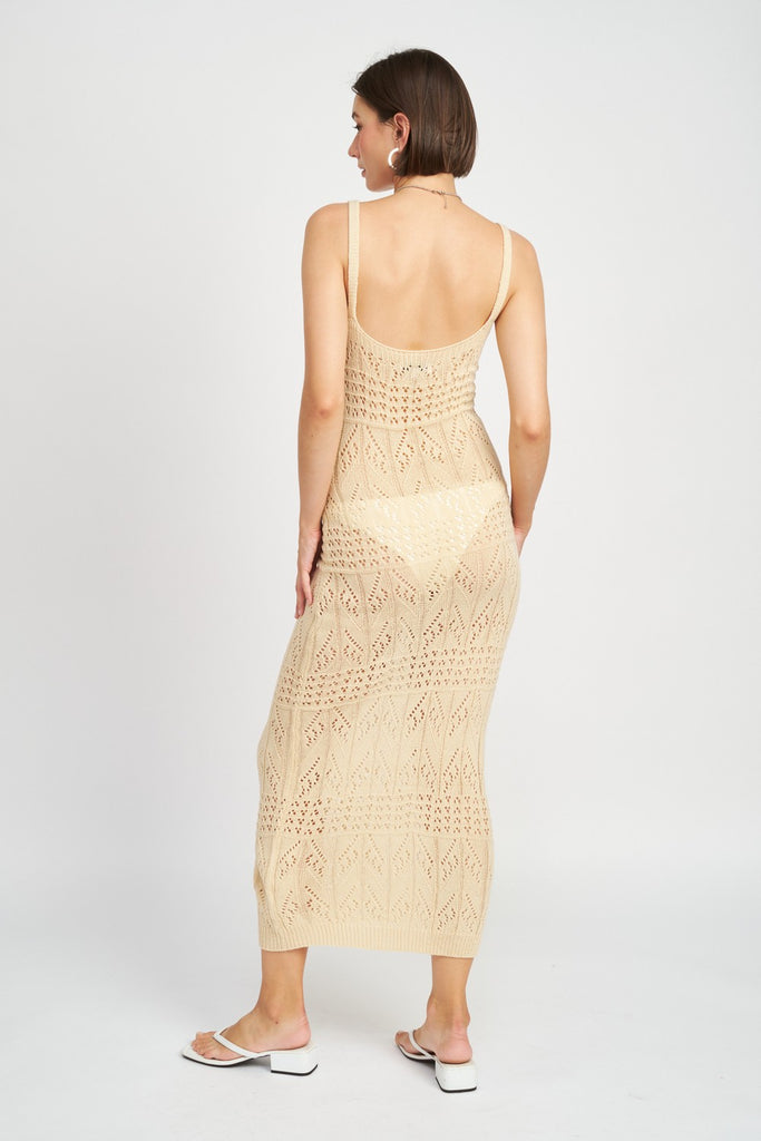 Back View - Elle Crochet Dress
