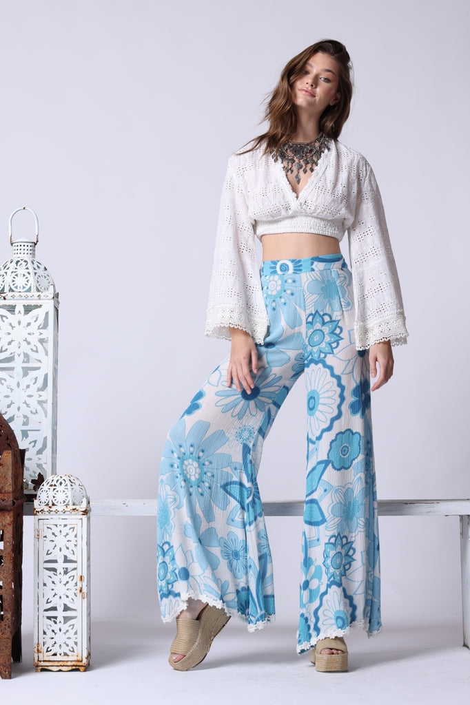 Blue Anita Pants with Top