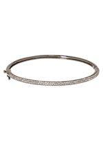 Hand Set Micro Pave CZ Bangle