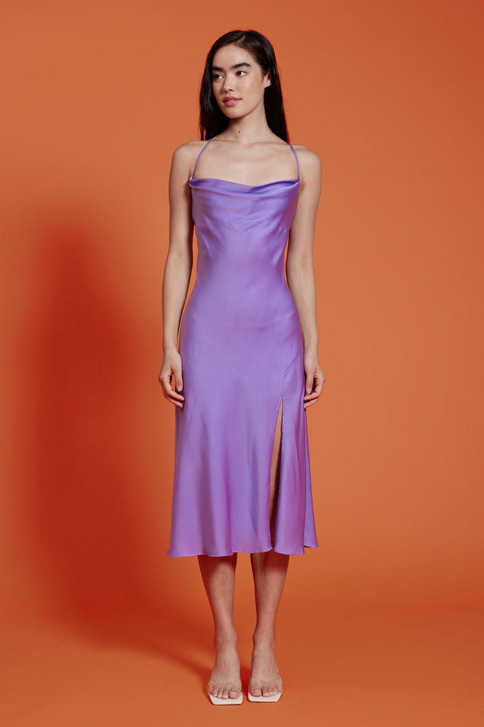 Maya Purple Slip Dress