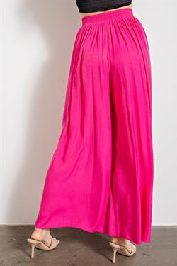 Back View - Pink Low Rise Pants