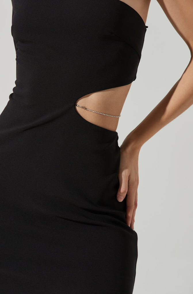 Close View - Black Lavinia Dress