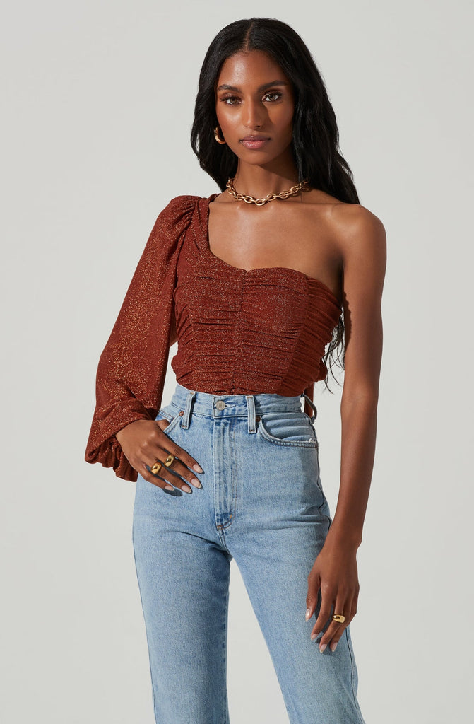 Metallic Rust Marta Top