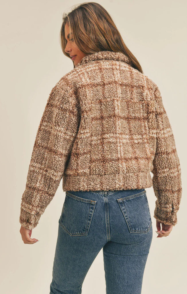 Back View - Bear Bear Sherpa Jacket