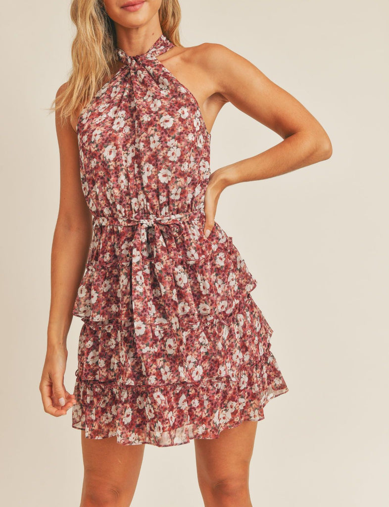 Taylor Halter Mini Dress