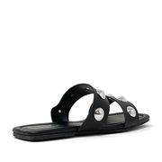 Back View - Delfina Sandal Black