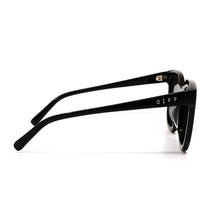 Side View - Gia Black Grey Sunglasses
