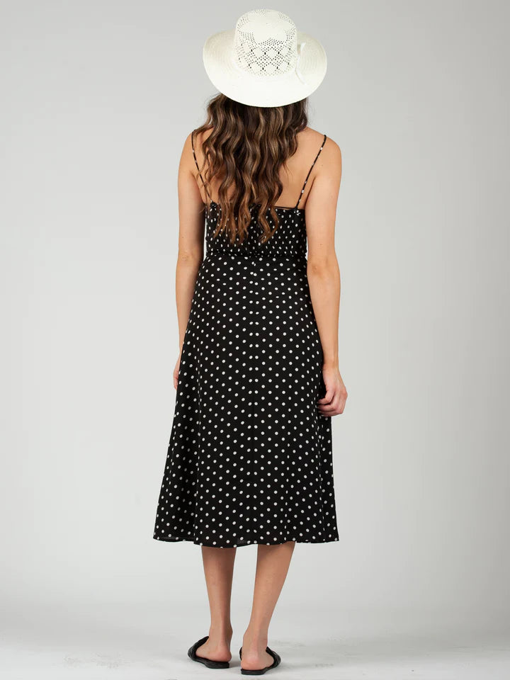 Back View - Black Dot DOTTI Dress