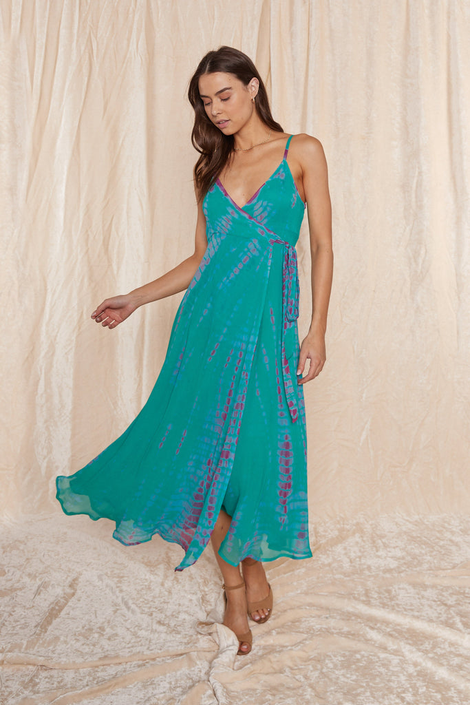 Marte Maxi Dress in Turquoise