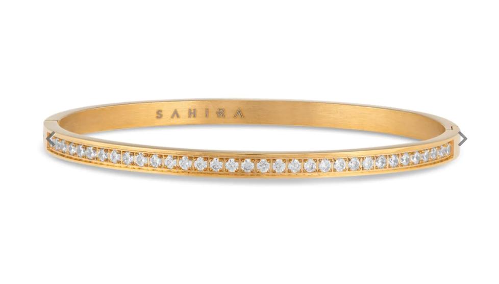 Lara Pave Bangle Gold