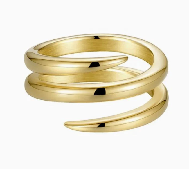 Spiral gold Tana Ring
