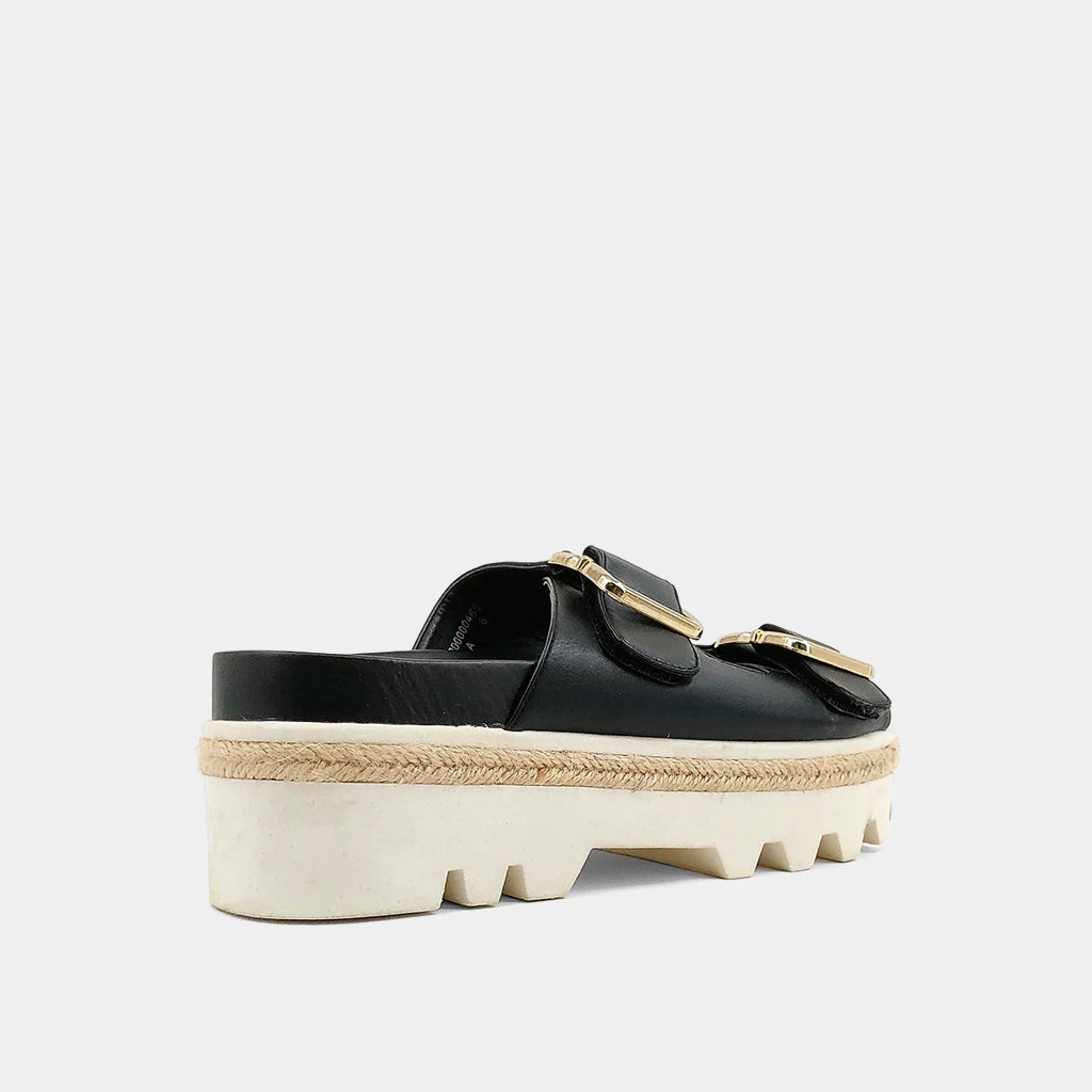 Back Side View - Xyla Sandal Black