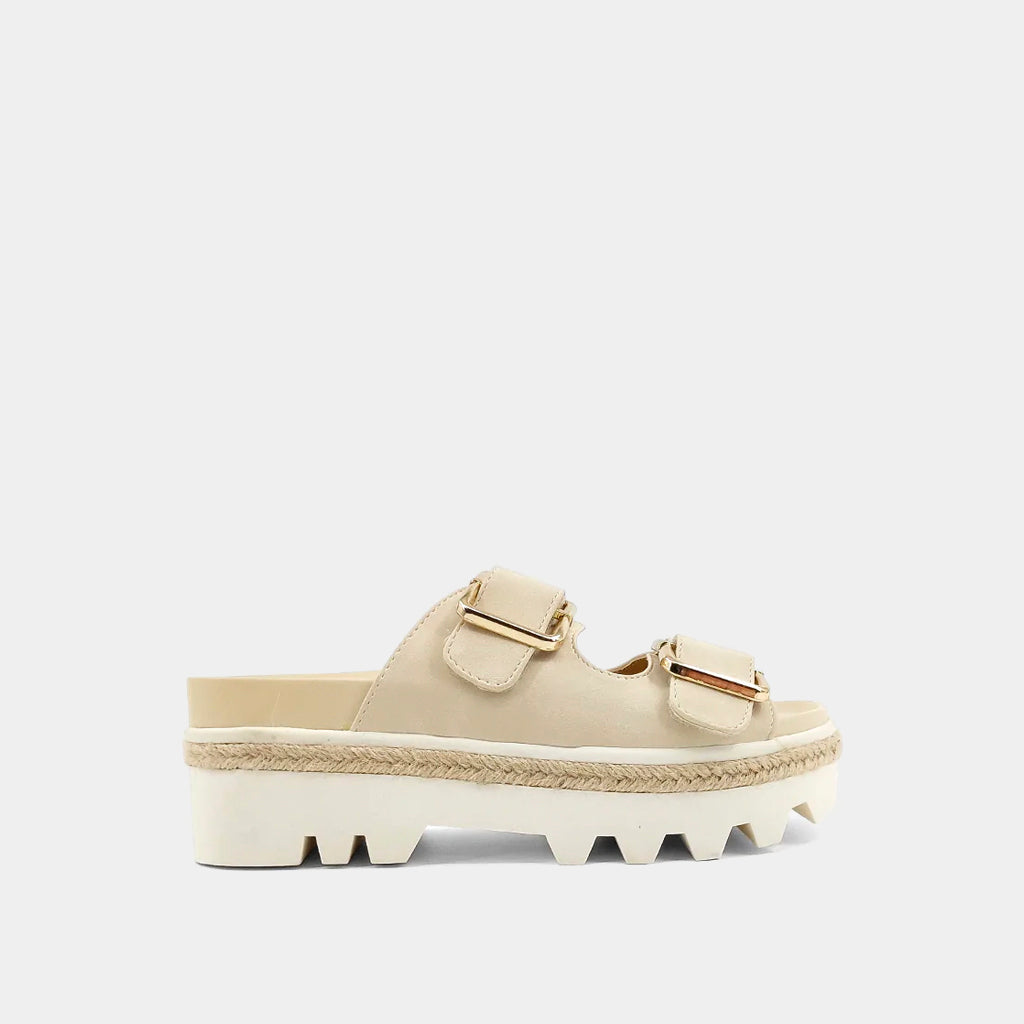 Xyla Sandal in Bone color