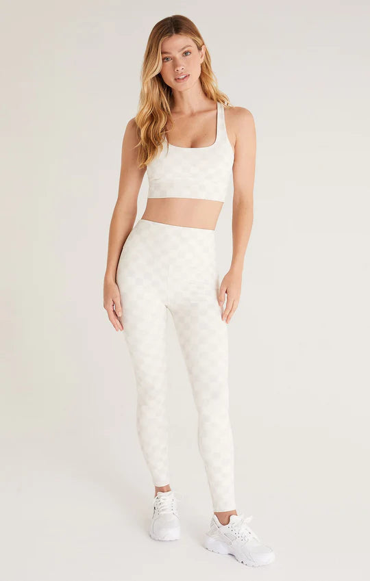 Sandstone Check Mate 7/8 Legging with Top