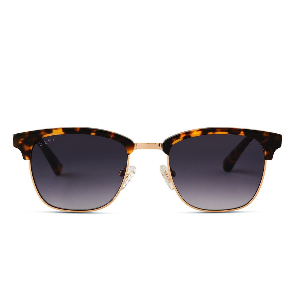 Biarritz Amber Tortoise Blue Gradient Polarized Sunglasses