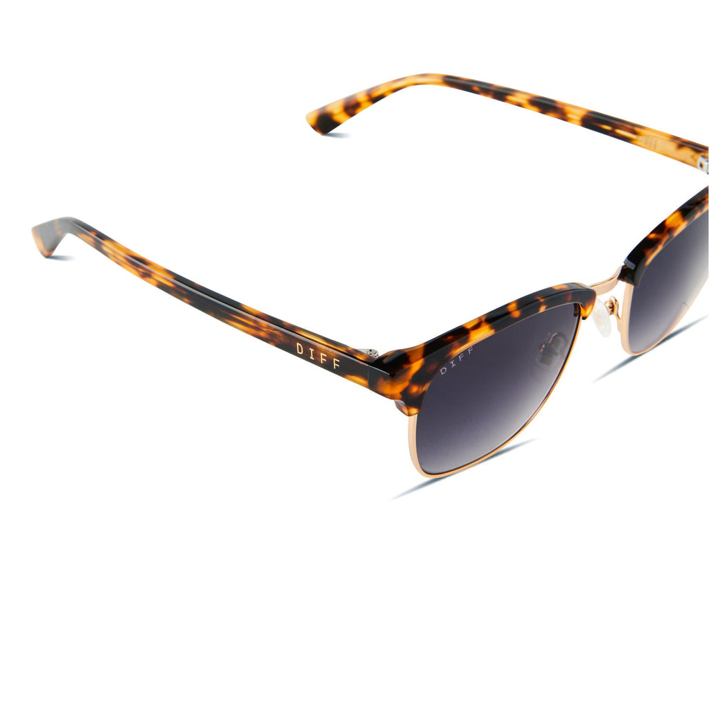 Amber Tortoise Blue Gradient Polarized Sunglasses