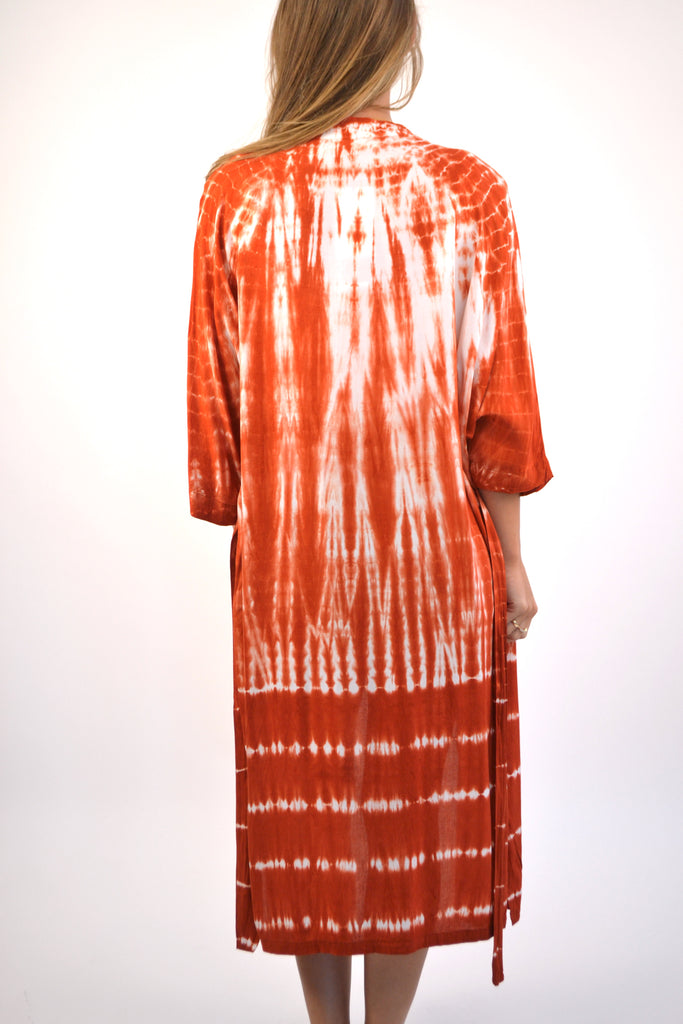 Back View - Rust Kimono