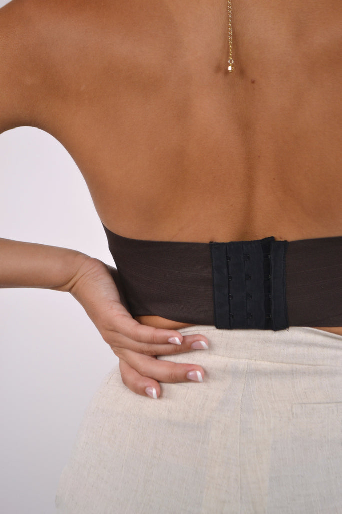 Back View - Brown Bella Bustier