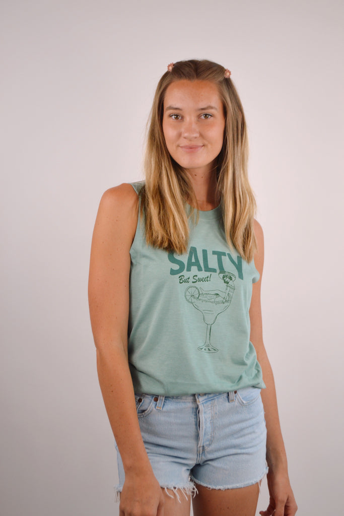 Salty But Sweet Muscle Shirt with Shorts