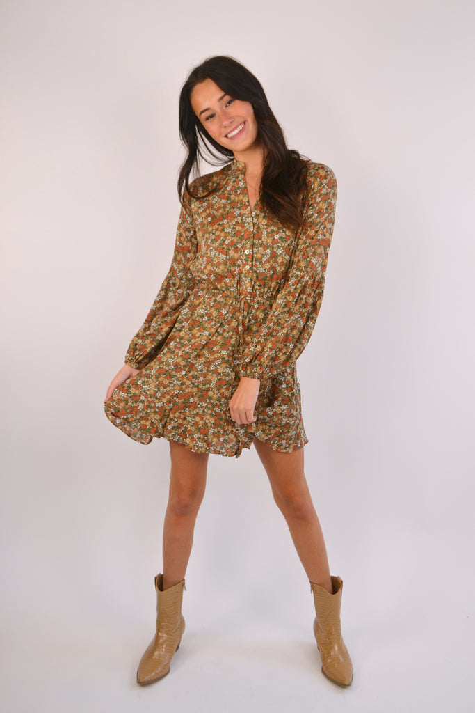 Olive Garden Gal Mini Dress with Boots