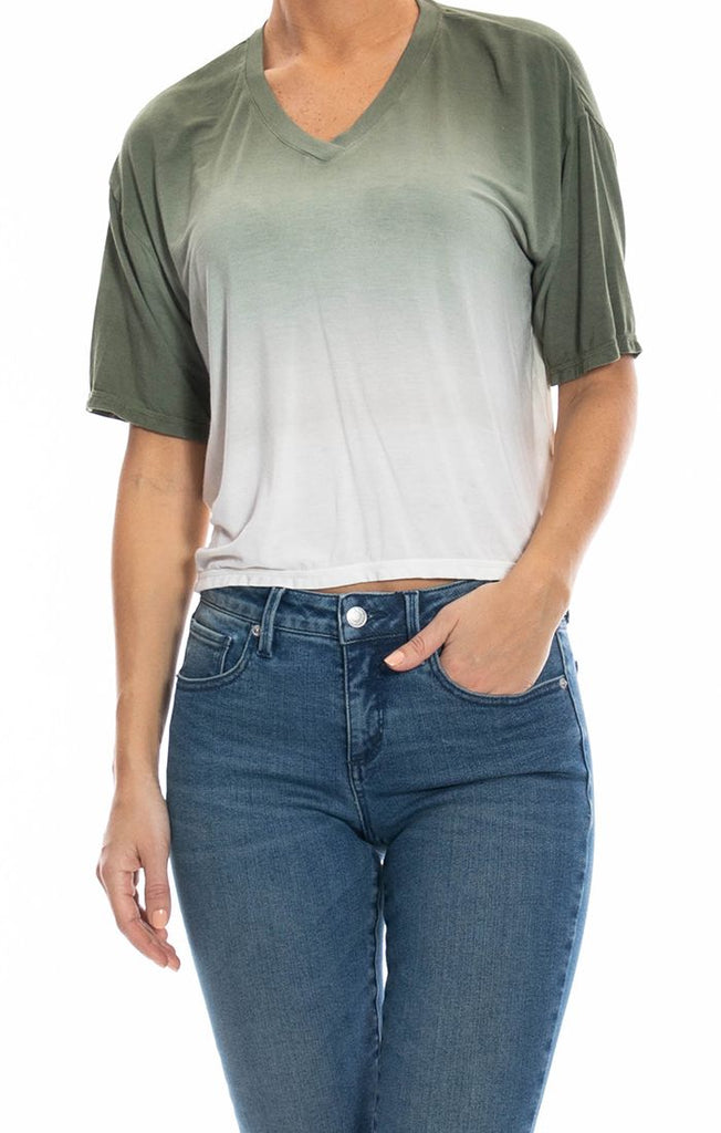Basil Ombre Oversized Tee
