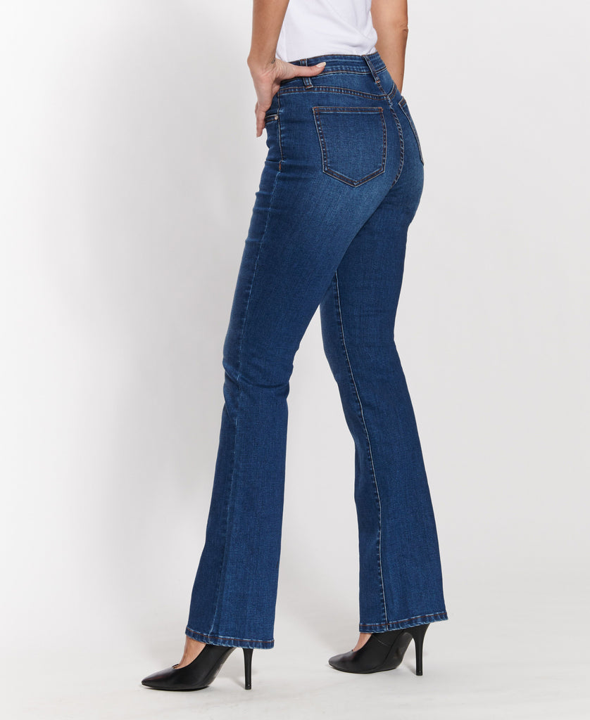 side view - bootcut jeans