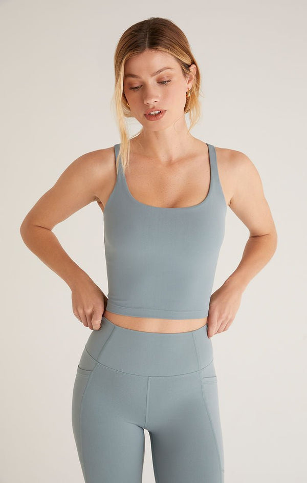 Sage Motivate Cropped Tank